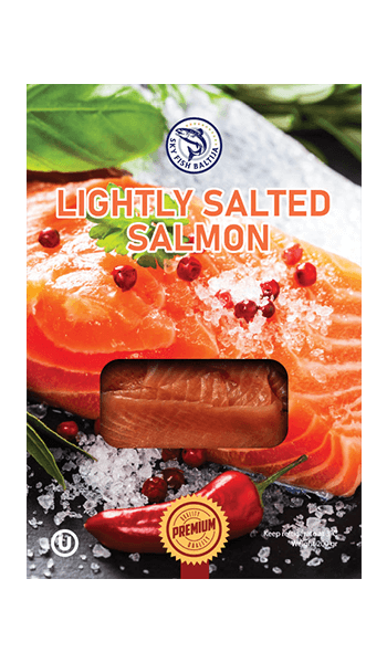 Lightly salted salmon